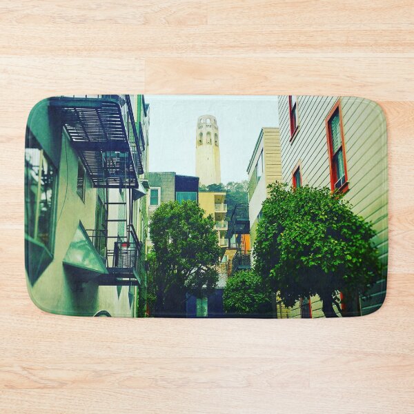 Item preview, Coit Tower in a Rainy Day in San Francisco designed and sold by DeLucaIdeas.