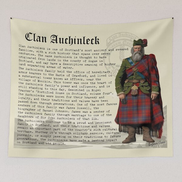 Item preview, Clan Auchinleck Scottish History  designed and sold by BagTown Clans.