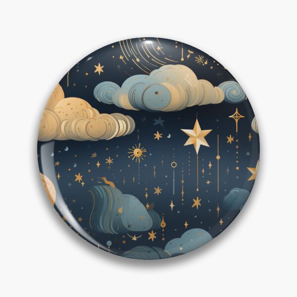 Item preview, celestial charm seamless digital paper designed and sold by ak-shops.