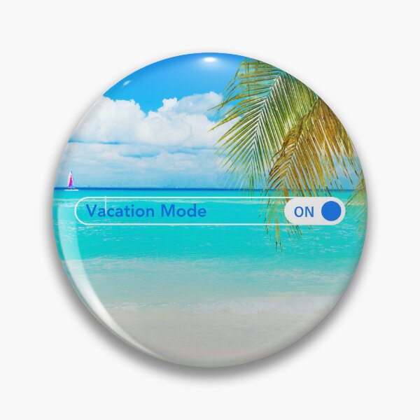 Item preview, Vacation Mode ON Beach - Travel Palm Beach Sea Toggle  designed and sold by RoseGenuine.