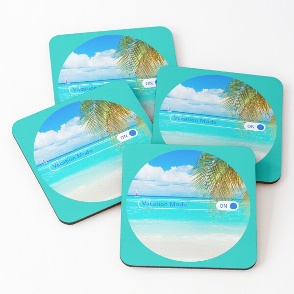 Item preview, Vacation Mode ON Beach - Travel Palm Beach Sea Toggle  designed and sold by RoseGenuine.