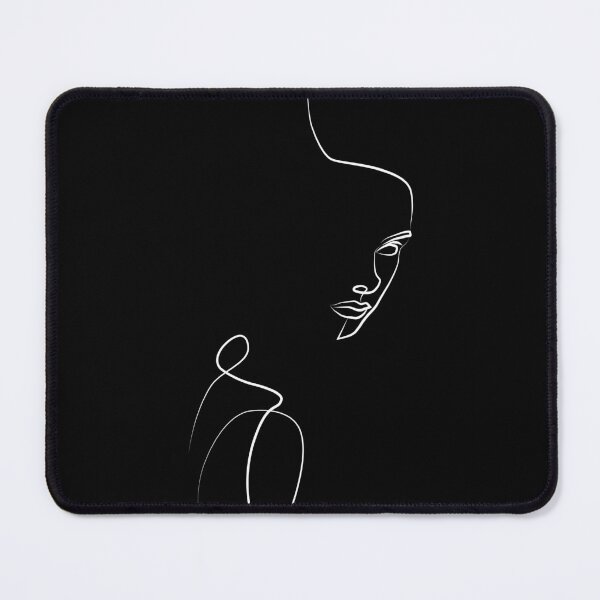 Item preview, Sensual Woman Line Art White Line designed and sold by ElenaArtDesign.