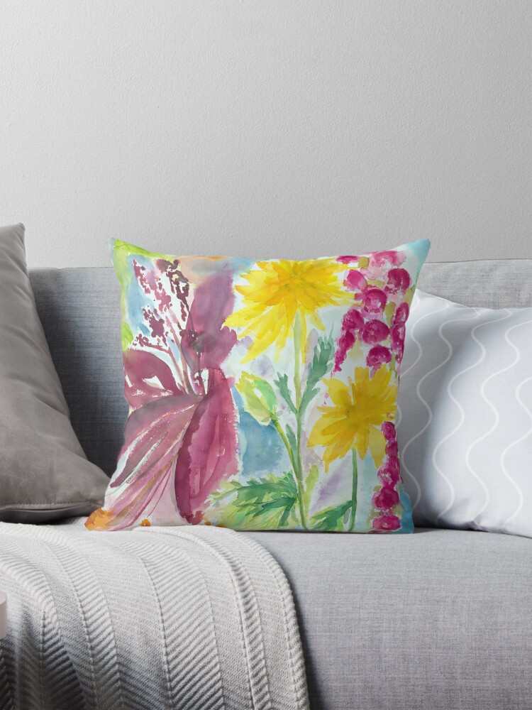 Thumbnail 1 of 4, Pillow, Emil Noldes garden designed and sold by BirgitteB.