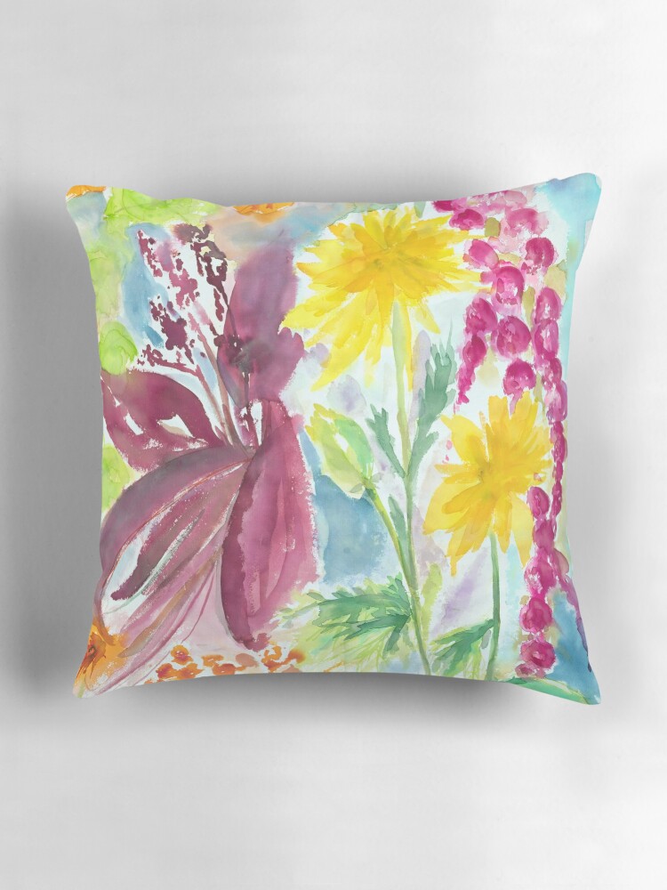 Thumbnail 3 of 4, Pillow, Emil Noldes garden designed and sold by BirgitteB.