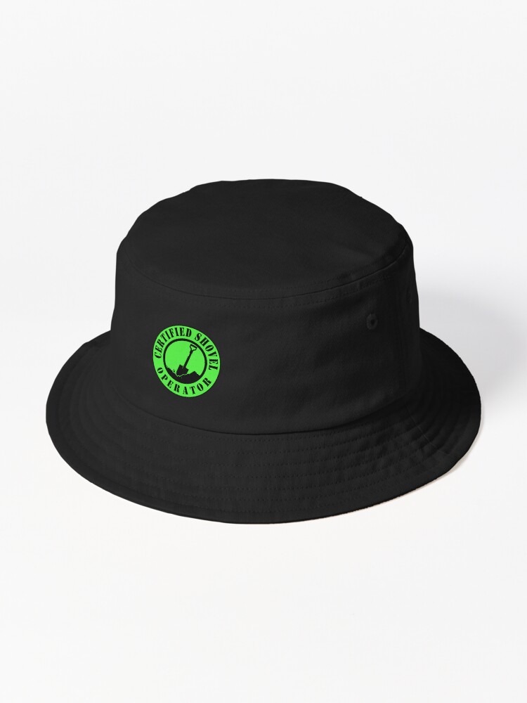 Thumbnail 1 von 6, Bucket Hat, Zertifizierte Schaufelfahrersicherheit Grün designt und verkauft von unionpride.