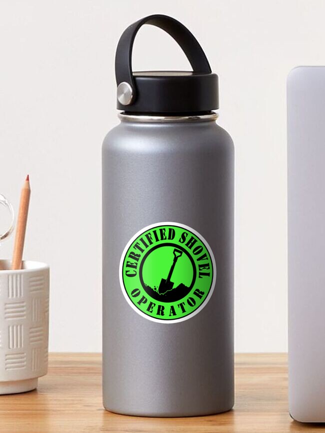 Thumbnail 1 von 3, Sticker, Zertifizierte Schaufelfahrersicherheit Grün designt und verkauft von unionpride.