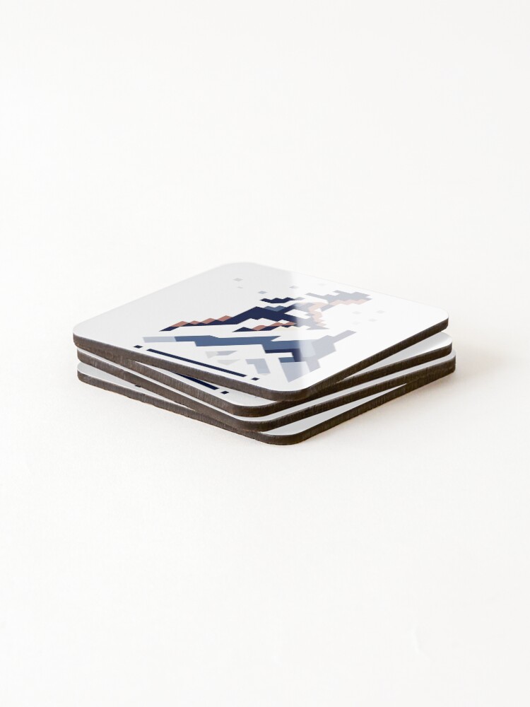 Thumbnail 4 of 5, Coasters (Set of 4), Pixelated Climber designed and sold by Geekbits-Store.