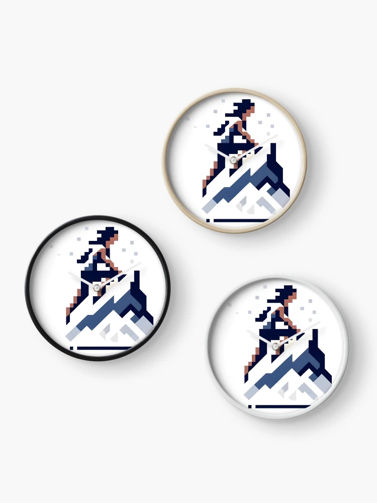 Thumbnail 3 of 4, Clock, Pixelated Climber designed and sold by Geekbits-Store.