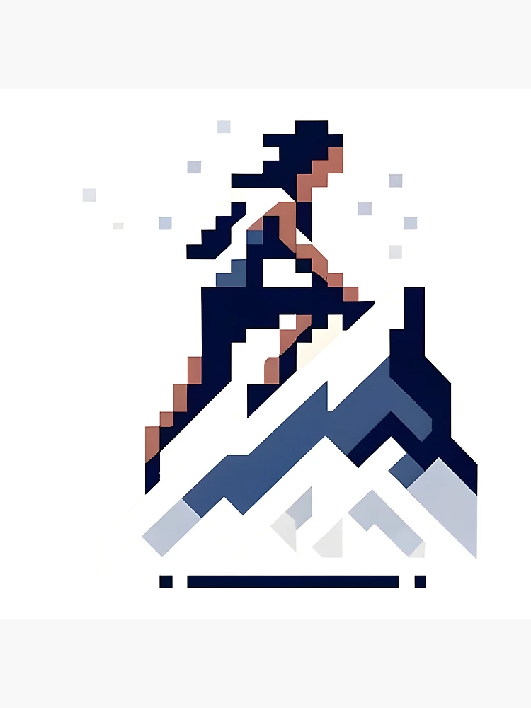 Thumbnail 4 of 4, Clock, Pixelated Climber designed and sold by Geekbits-Store.
