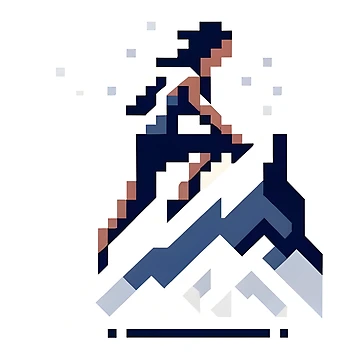 Artwork thumbnail, Pixelated Climber by Geekbits-Store