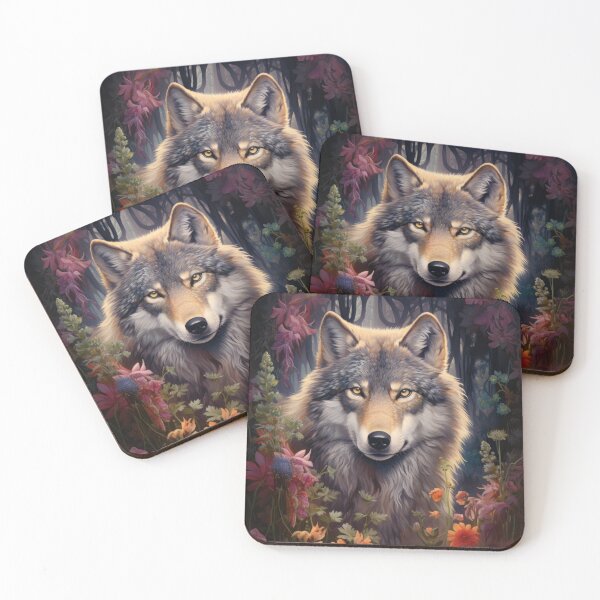 Item preview, Wild Gray Wolf Art designed and sold by WallyPink.