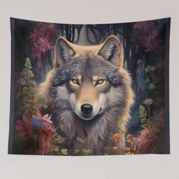 Item preview, Wild Gray Wolf Art designed and sold by WallyPink.