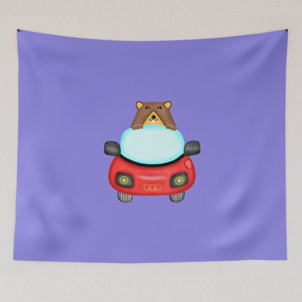 Item preview, Cute groundhog drive sport car. designed and sold by Onanong2531.