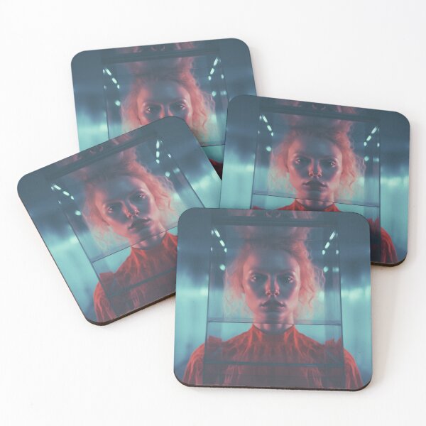 Item preview, portrait of a woman with curly blonde hair designed and sold by freddyaiart.