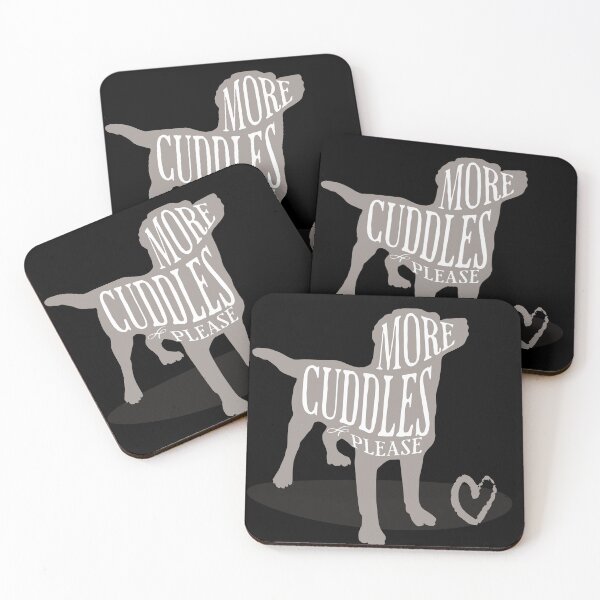 Item preview, More Cuddles Please, Dog Silhouette Design, Gift for Pet Parent designed and sold by CORINNE W.