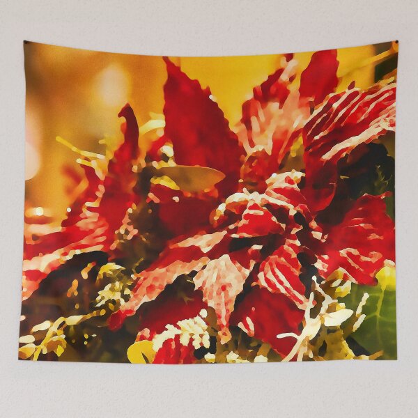 Item preview, Festive Red Ponsettias designed and sold by Travelways.