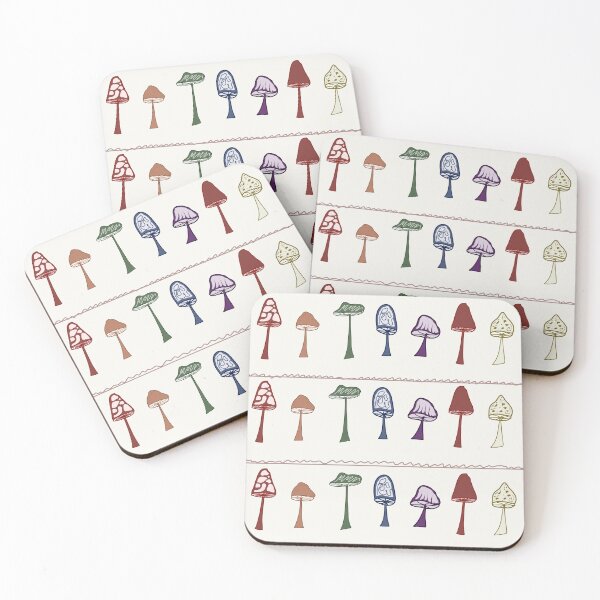 Item preview, Mushroom pattern designed and sold by amoeba and freaks.