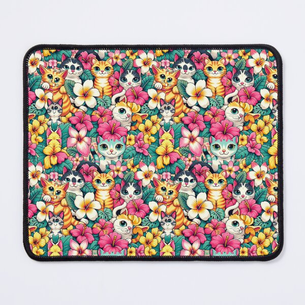 Item preview, Floral Hawaiian Cat designed and sold by Aryabek.