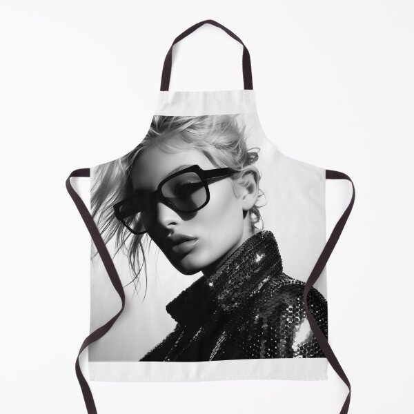 Item preview, woman wearing oversized black sunglasses designed and sold by freddyaiart.