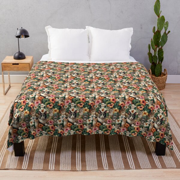 Item preview, Hawaiian Flowers Cat designed and sold by Aryabek.