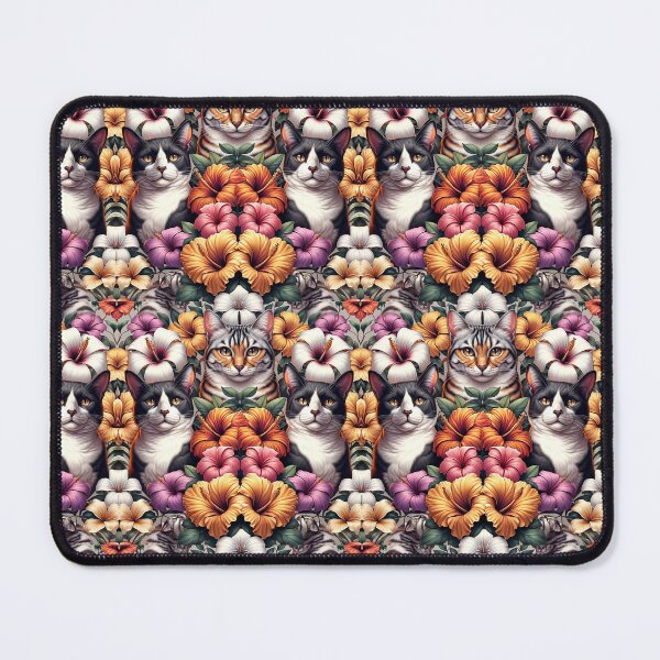 Item preview, Floral Hawaiian Cat designed and sold by Aryabek.