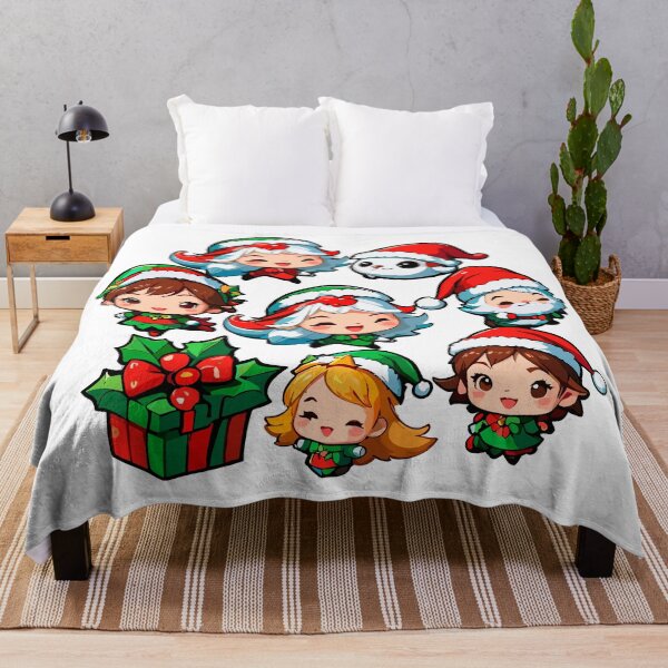 Item preview, Cute figurines Christmas stickers designed and sold by AlejaJorgeShop.
