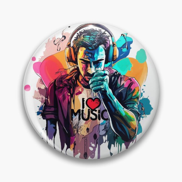 Item preview, Hombre "Me encanta la música" designed and sold by NotesForMusic.