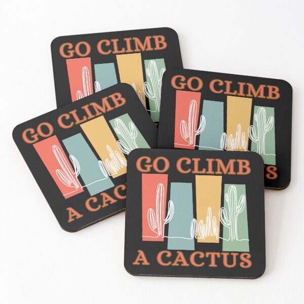 Item preview, Go Climb A Cactus Succulent Plant Funny Retro Cactus designed and sold by Wiss2Arts.