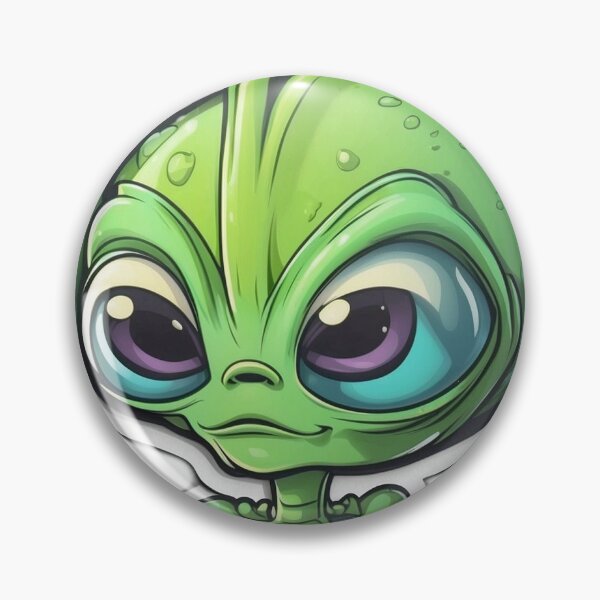 Item preview, Alien verde Pegatina designed and sold by KeyDesignx.