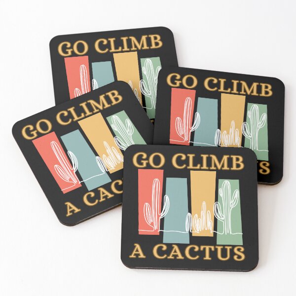 Item preview, Go Climb A Cactus Succulent Plant Funny Retro Cactus designed and sold by Wiss2Arts.
