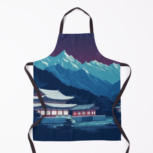 Item preview, Winter mountains and temples in Korea. designed and sold by growing-mom.