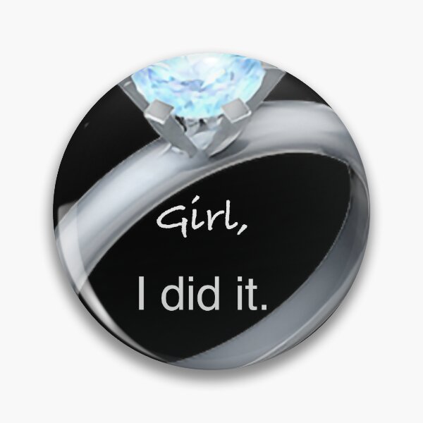 Item preview, Girl, I did it. W/ ring designed and sold by Ginsplace.