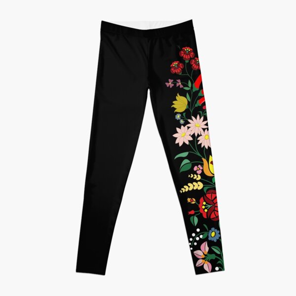 Hungarian embrodery design Leggings