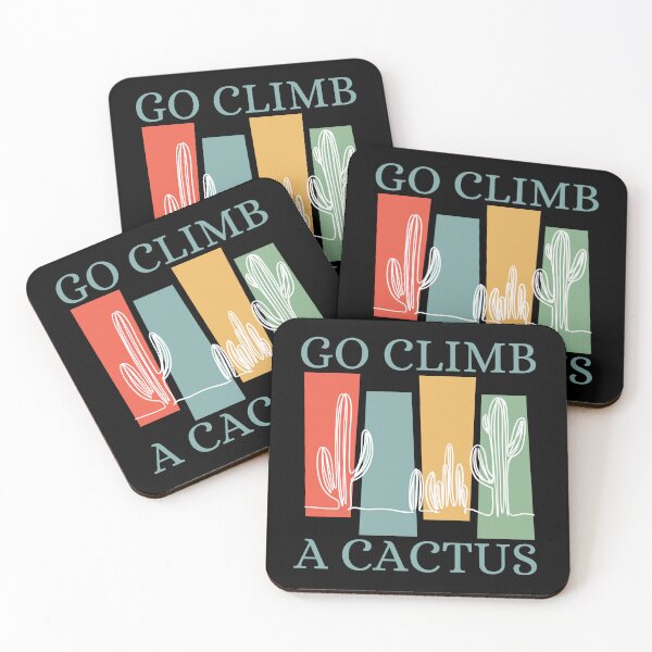 Item preview, Go Climb A Cactus Succulent Plant Funny Retro Cactus designed and sold by Wiss2Arts.
