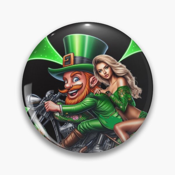 Item preview, Leprechaun biker st Patrick's Day  designed and sold by SeeingBeyond.