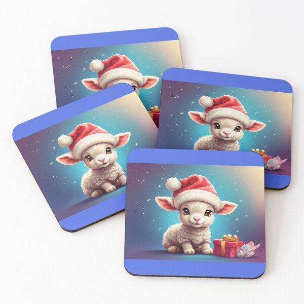Item preview, Baby lamb christmas illustration designed and sold by cannon777.