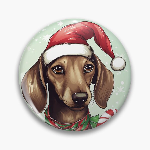 Item preview, Christmas Dog Mug, Dachshund with Santa Hat and Candy Cane designed and sold by Art.Fusion.Studio.