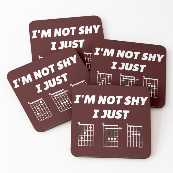 Item preview, I'm Not Shy, I Just CBA (guitar chords) designed and sold by guvnaguitars.