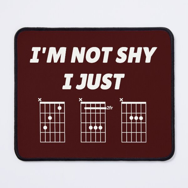 Item preview, I'm Not Shy, I Just CBA (guitar chords) designed and sold by guvnaguitars.
