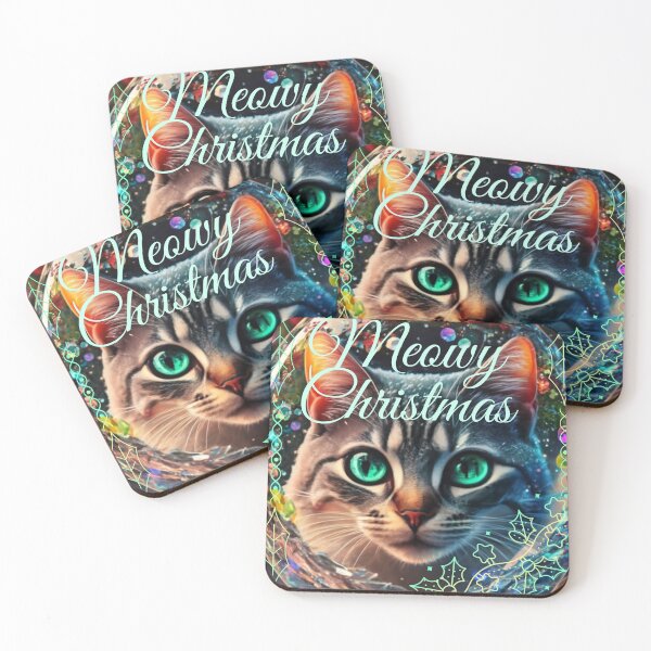 Item preview, Meowy Christmas  designed and sold by Yarnith.