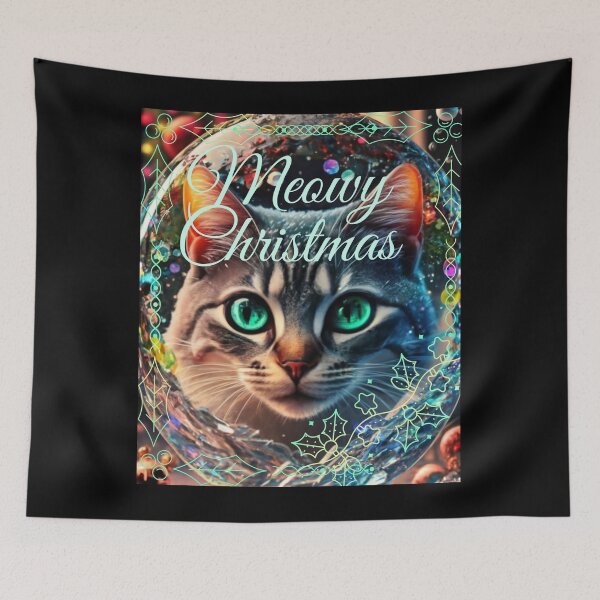 Item preview, Meowy Christmas  designed and sold by Yarnith.