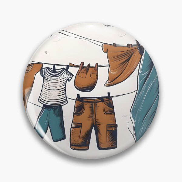 Item preview, Windy day clothesline #1 designed and sold by WildLadyWood.