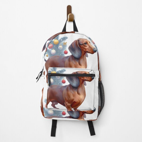 Item preview, Christmas Dachshund Painting - Holiday Doxie, Weiner Dog, Sausage Dog designed and sold by Star-Fragment.