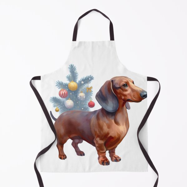 Item preview, Christmas Dachshund Painting - Holiday Doxie, Weiner Dog, Sausage Dog designed and sold by Star-Fragment.