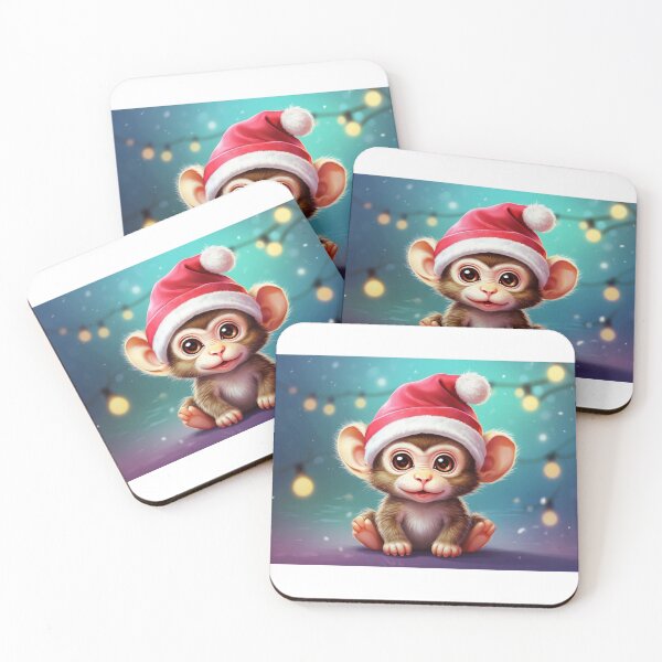 Item preview, Adorable Christmas Monkey designs. designed and sold by cannon777.