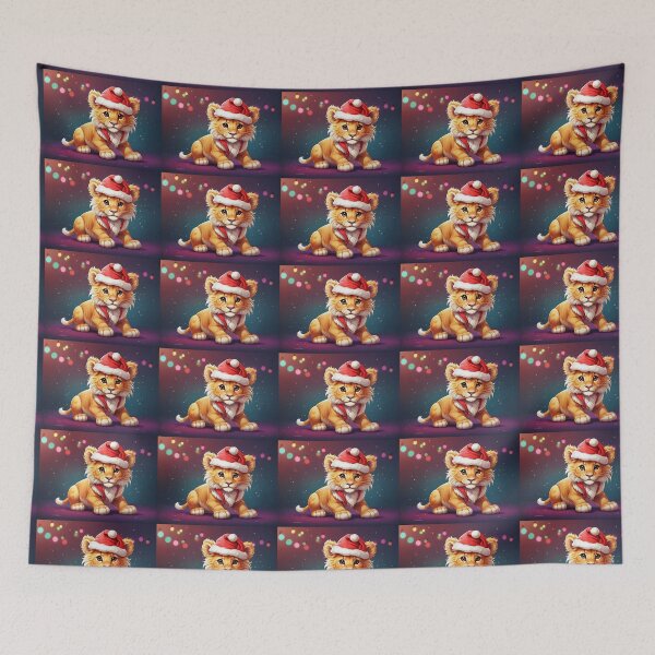 Item preview, Amazing Lion christmas sticker design designed and sold by cannon777.