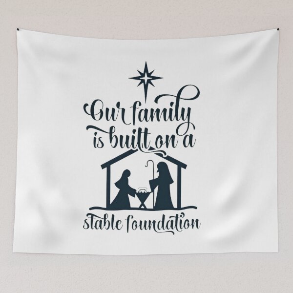 Item preview,  Our Family Is Built On a Stable Foundation Christmas designed and sold by Vicky021.