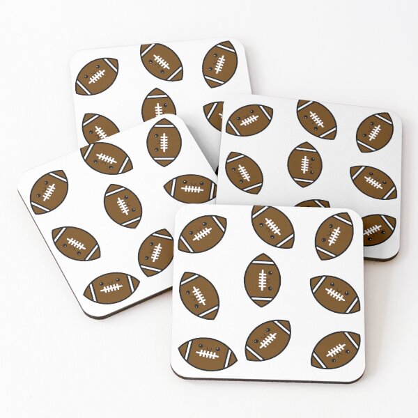 Item preview, Cutey Face Football Pattern designed and sold by bearious.