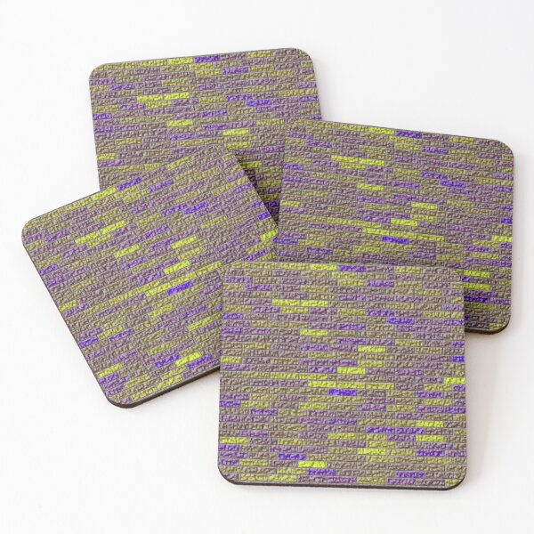 Item preview, 3D Yellow and Purple Brick Texture designed and sold by TheRulerofEarth.