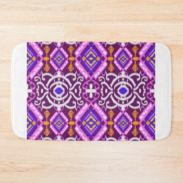 Item preview, Purple pink yellow white and blue mix color pattern stripes geometric abstract background designed and sold by NarongStocker37.